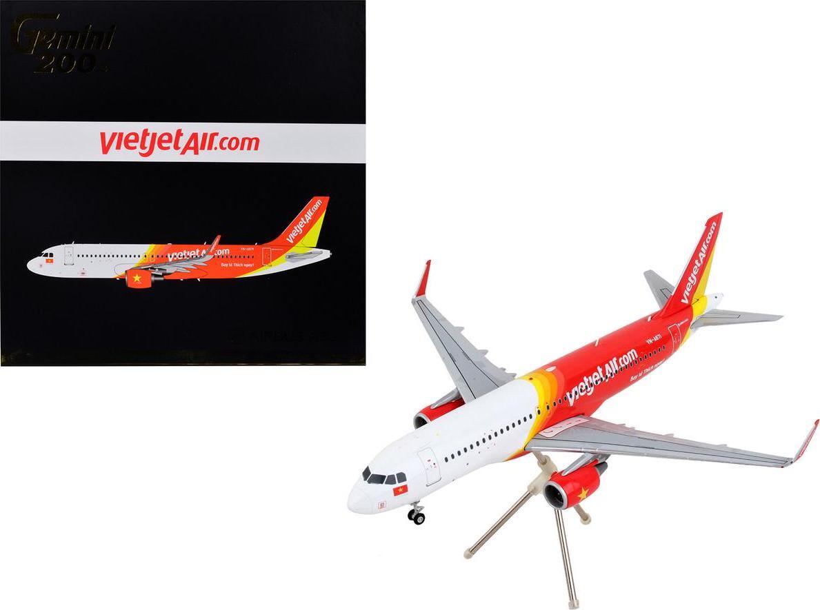 Airbus A320 Commercial Aircraft VietJet Air White and Red