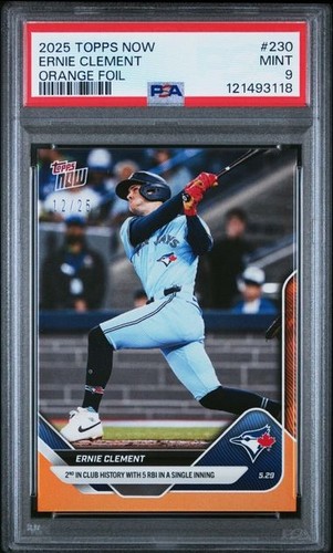 2025 Topps Now 230 Ernie Clement