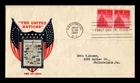 DR JIM STAMPS US COVER WWII NATIONS UNITED FOR VICTORY FDC CROSBY PHOTO CACHET