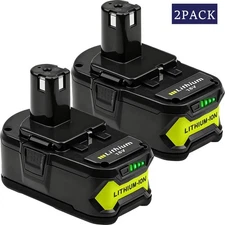2PCS 6.0Ah 18V For RYOBI 18 Volt P108 One Plus High Capacity Lithium-Ion Battery