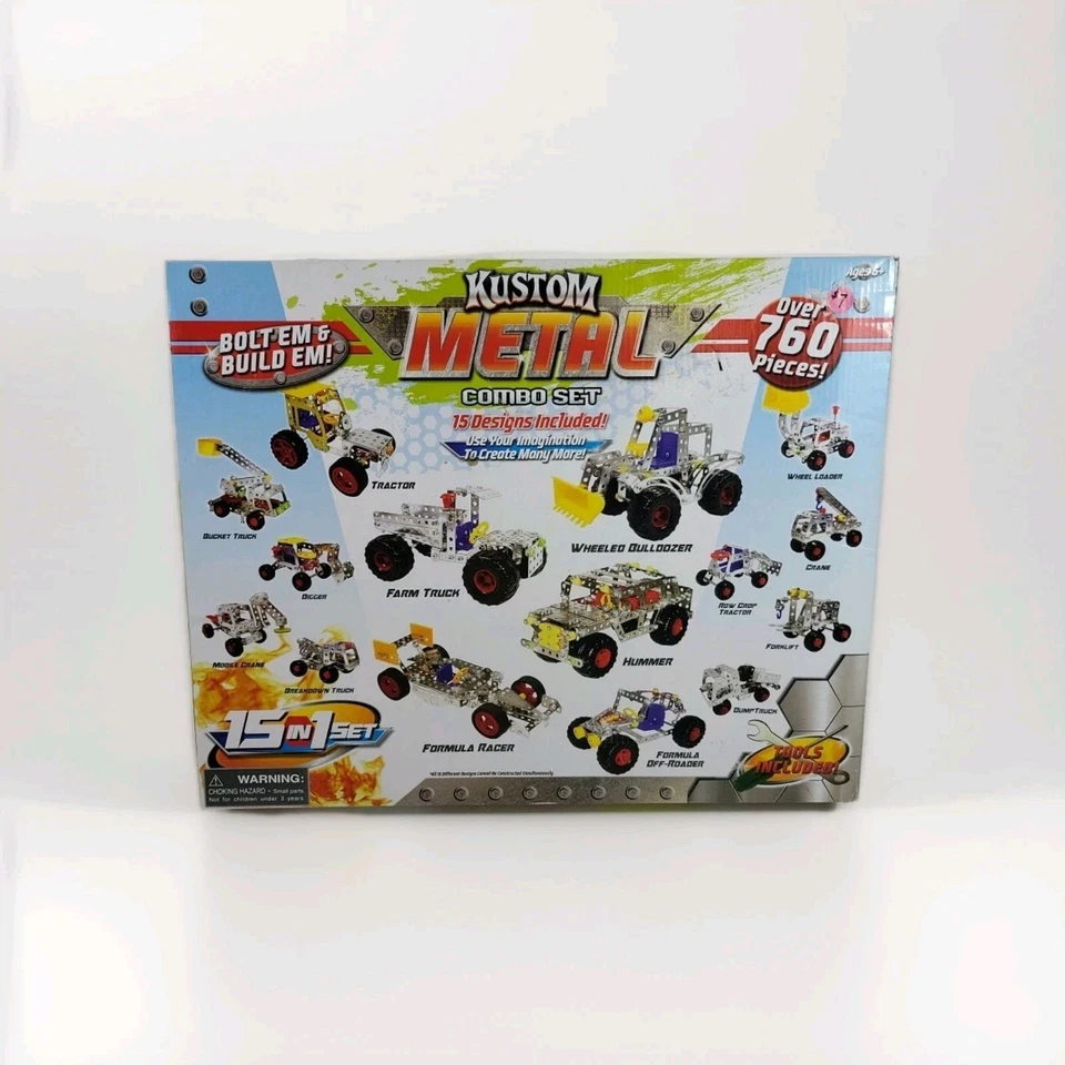 Hurricane Toys Kustom Metal 12 In 1 Over 600 Pieces Building Combo Set.       A3 - Image 4 of 4