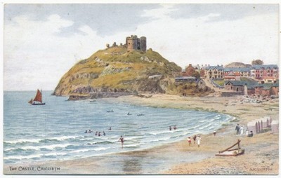 Das Schloss, Criccieth, A.R. Quinton Postkarte, ARQ