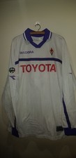 FIORENTINA RARE MATCH WORN SHIRT MAGLIA INDOSSATA FELPATA LEANDRO DIADORA TOYOTA