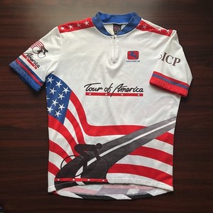 Maillot Cycliste Vintage 90's - Uniroyal Rouge - Taille XL - Polyester