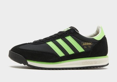 Original Adidas Originals SL 72 RS  (Herren alle Größen: UK 8 -12) schwarz / grün