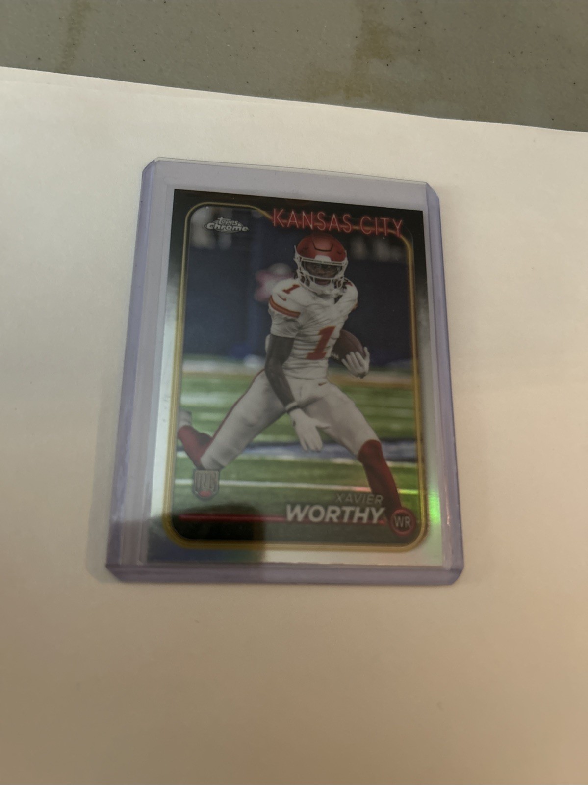 2024 Topps Chrome - Rookies Xavier Worthy #208 (RC) Silver