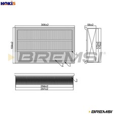AIR FILTER FA1662 FOR VW GOLF/II/Van/Cabriolet JETTA PASSAT/B3/B4 CORRADO 2.0L