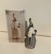 PIER 1 SANTA CLAUSE WHITE & SILVER