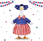 Patriotic Porch Goose Outfits, Porch Goose 4th of July Outfits for 23" Lawn Stat