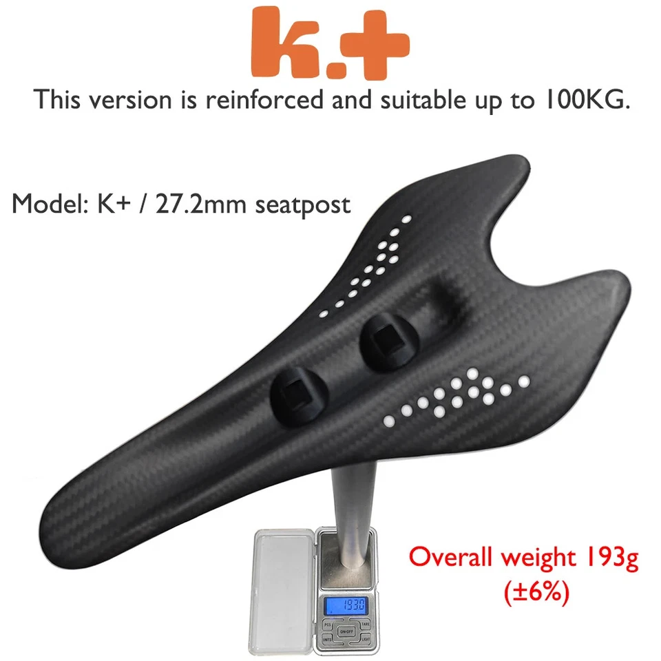 Cojín de asiento integrado, carbono ultraligero adecuado para bicicletas generales Foto 3 de 4