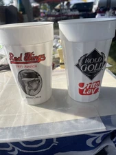 2 Vintage Rold Gold Frito Lay Red Wings Baseball Cups Rochester Ny Johnny Oates