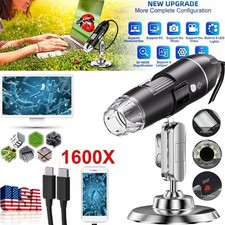 1600X Microscope 8 LED Camera Magnifier Tool USB Digital for Android Mac Widows