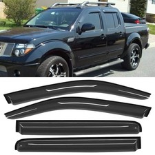 Window Visors Rain Guards Deflector 4pcs For Nissan Frontier 2005-2021 Crew Cab