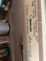 1 Only 60cm Towel Rail Stainless Steel Wall Mounted New (Originally 2) Unused