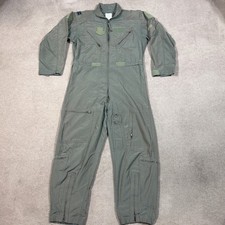 CWU-27/P US Military Flyers Coveralls Green Nomex Flight Suit Pilot Size 44 S