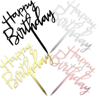 Zoetekway Happy Birthday Tortendeko, Cake Topper Geburtstag, Acryl Tortendeko Ge