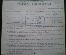 EE. UU. Telegrama Agente Secreto Desaparecido URSS Americana FBI MI5 Antiguo 007 Historia De Colección
