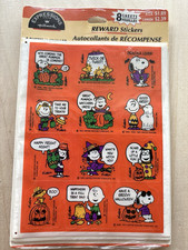 Vtg Hallmark Peanuts Halloween Stickers NIP 1980s 8 Sheets Snoopy Charlie Lucy