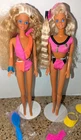 Vtg Mattel Barbie Beach Blast Wet N Wild Doll Lot Blonde Hair Blue Eyes 1980s