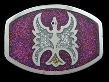 RL11140 VINTAGE 1979 PEYOTE BIRD SOUTHWESTERN DESIGN ART BELT BUCKLE