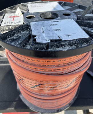 500 ft Raychem 5XL1-CR Self-Regulating Heating Cable 120V Orange 