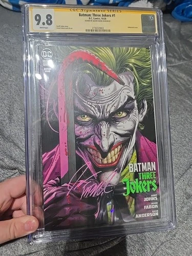 Batman Three Jokers #1 CGC 9.8 SS SIGNED BY JASON FABOK