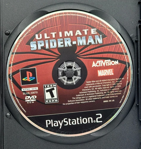 PS2 Ultimate Spider-Man (PlayStation 2, 2005) Game Only! Polished Disc Spiderman