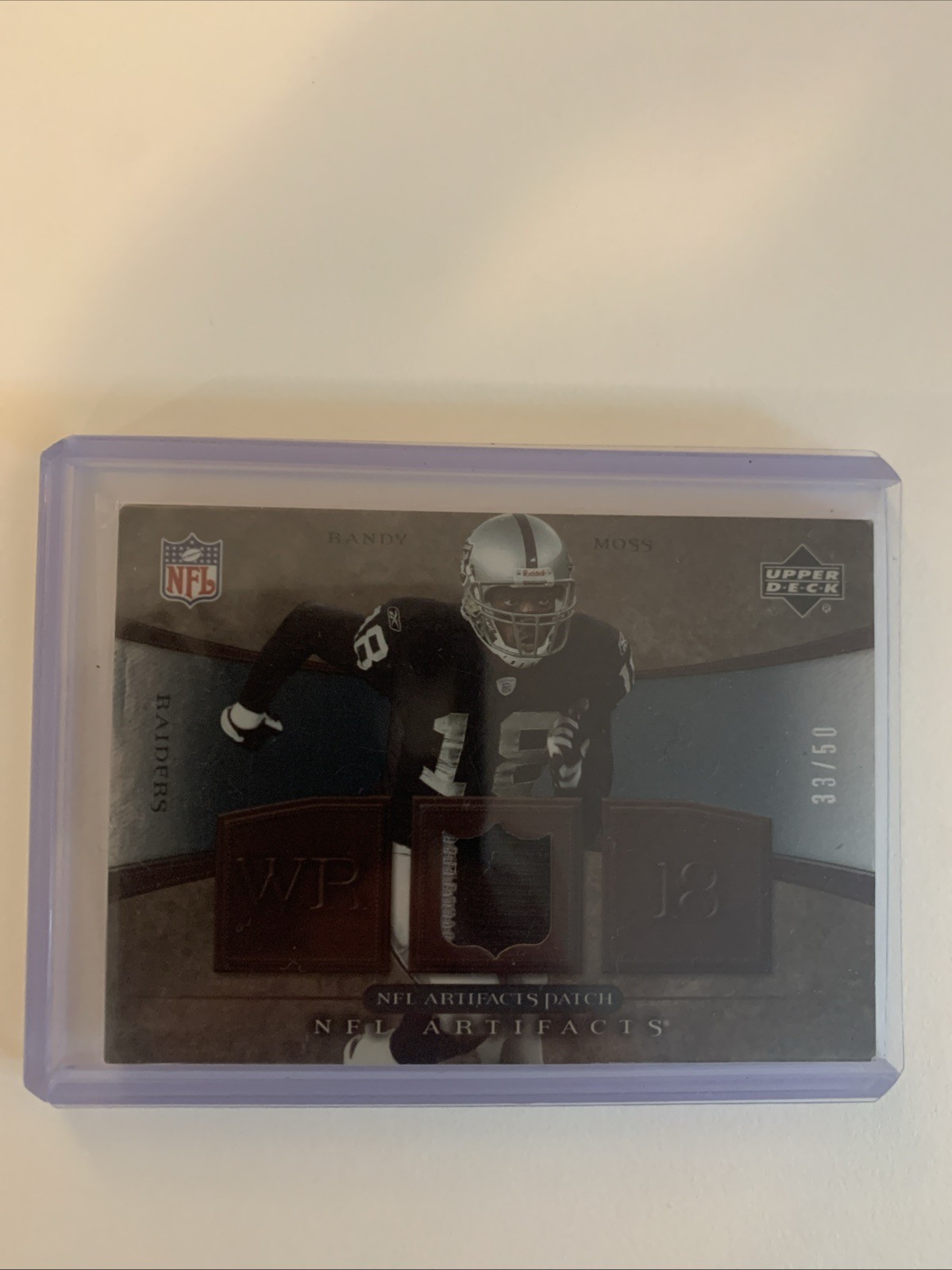 2007 Upper Deck Artifacts - Nfl Artifacts Randy Moss #NFL-RM Red /250 (MEM)