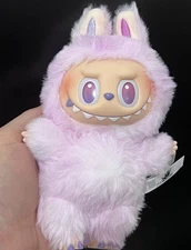 Authentic POP MART - Labubu Monsters Big Into Energy Plush - LUCK Purple