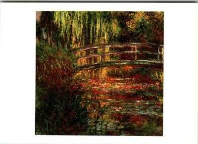 The Water Lily Pond Japanese Bridge Monet Museum of Fine Arts Postcard