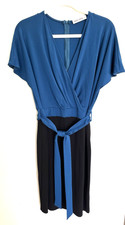 GRACE KARIN Women's XL  Blue Black Wedding Guest Office Dress Cocktail