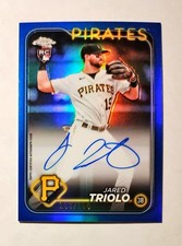 Jared Triolo 2024 Topps Chrome RC AUTO Rookie TRUE BLUE REFRACTOR 103/150 i6