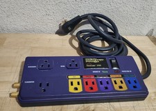 MONSTER POWER CENTER AV800 MULTI COLORED POWER STRIP/SURGE PROTECTOR WORKING