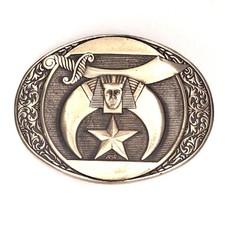 Vintage ADM SOLID BRASS Belt Buckle Award Design Medals, INC USA Made