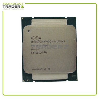 SR1XS Intel Xeon E5-2670v3 12-Core 2.30GHz 30MB 9.6GT/S 120W Processor