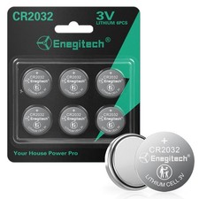 Enegitech CR2032 Lithium Coin Batteries Button 2032 3V Recommended for Use in...