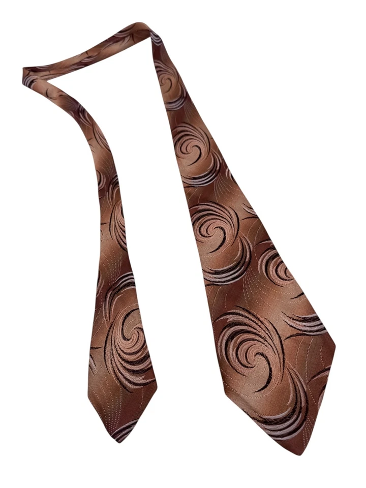 4 corbatas brocadas de seda de los años 30 • Corbata Art Deco vintage para hombre • Raro hallazgo inmobiliario Foto 4 de 4