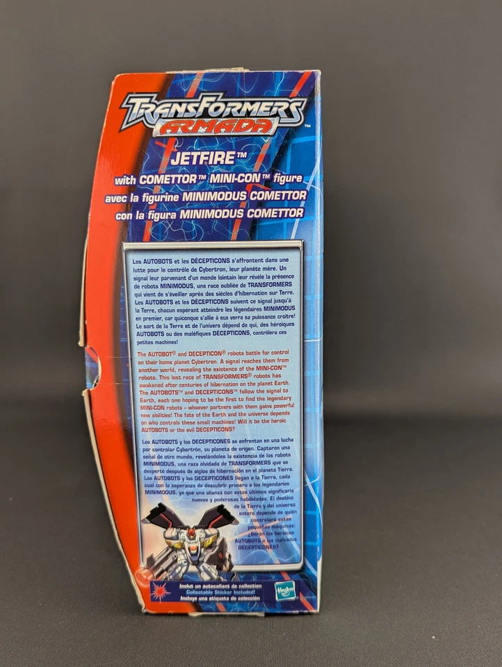 Transformers Armada Jetfire SEALED Hasbro 2003 Mega Class Minicon Comettor - Image 2 of 4