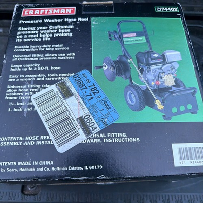 #ad Sears Craftsman Nos Pressure Washer Hose Reel 74402 Up To 50ft Hose $79.00