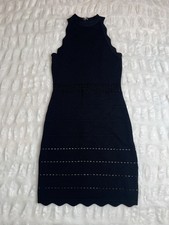 Bebe Women's Bodycon Sexy Dress Black Cutout Keyhole Sleeveless - Size Small