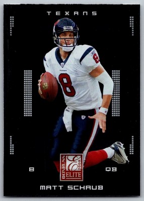 2008 Donruss Elite Matt Schaub Houston Texans #38