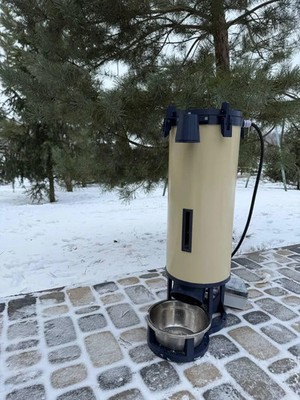 Waterproof Outdoor Smart Dog Feeder for Yard & Kennel | Wi-Fi App Control, Camer