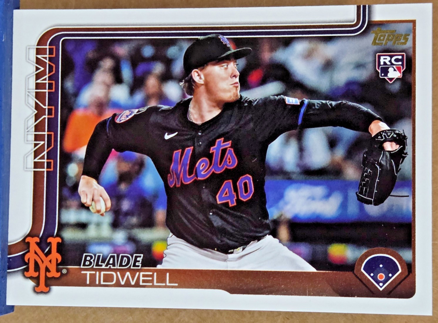 2025 Topps Update Blade Tidwell RC US22 Golden Mirror SSP N.Y. Mets