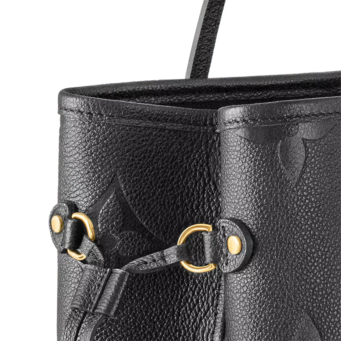 NEW Louis Vuitton Monogram Neverfull MM Tote Bag Black M45685