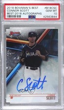 2018 Bowman's Best of Connor Scott #B18-CSC PSA 10 GEM MT Auto 8d2