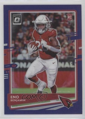 2020 Panini Donruss Optic Rookies Purple Prizm 2/50 Eno Benjamin Rookie RC 09vk