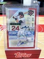 2024 Panini Prospect Edition Connor Norby #144 Red Prizm Signatures /199 (RC) TK