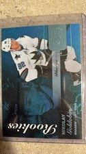 2015/16 Fleer Showcase Nikolay Goldobin Flair Showcase Rookie Blue /199 San Jose