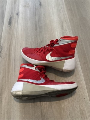 Nike Men's Hyperdunk 2015 TB 749645-606 Red Silver Basketball Shoes Sneakers 9.5