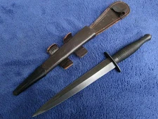 VINTAGE BRITISH FAIRBAIRN SYKES 1983 SHEFFIELD ENGLAND KNIFE DAGGER AND SHEATH